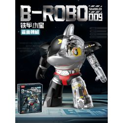 FEMIBOX S48009 48009 ÁO GIÁP SẮT MECHA CÁ MẬP NHÌN XUYÊN THẤU bộ đồ chơi xếp lắp ráp ghép mô hình Movie & Game Phim Và Trò Chơi 652 khối