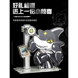 FEMIBOX S48009 48009 ÁO GIÁP SẮT MECHA CÁ MẬP NHÌN XUYÊN THẤU bộ đồ chơi xếp lắp ráp ghép mô hình Movie & Game Phim Và Trò Chơi 652 khối