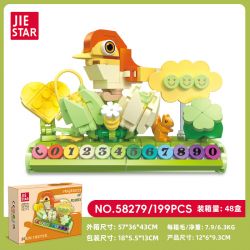 JIESTAR 58279 TẤM SỐ BÃI ĐẬU XE bộ đồ chơi xếp lắp ráp ghép mô hình Arts & Crafts 199 khối