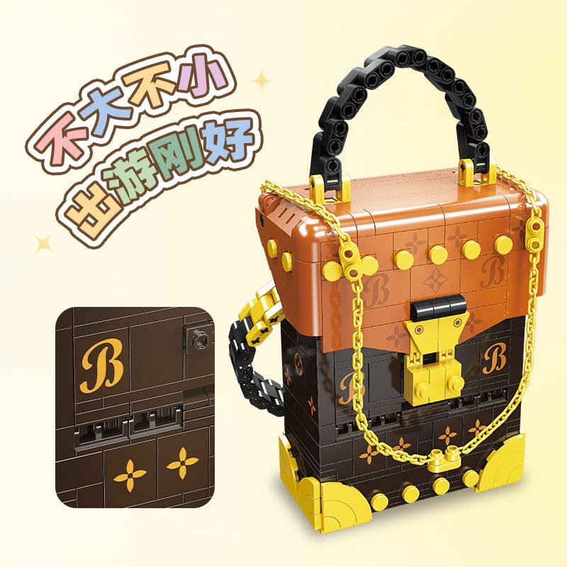 JIESTAR JJ9111 9111 CÁI TÚI bộ đồ chơi xếp lắp ráp ghép mô hình 590 khối