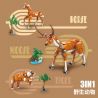 JIESTAR JJ9113 9113 ĐỘNG VẬT HOANG DÃ HỔ NGỰA HƯƠU bộ đồ chơi xếp lắp ráp ghép mô hình 747 khối