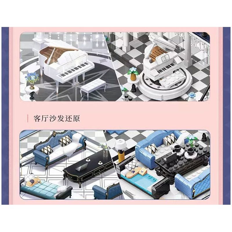 TOP TOY TC2002 2002 TÌNH YÊU VÀ NHÀ SẢN XUẤT TÚP LỀU ẤM ÁP LI ZEYAN HUT bộ đồ chơi xếp lắp ráp ghép mô hình Movie & Game Phim Và Trò Chơi