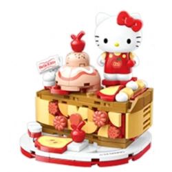 KEEPPLEY K20859 20859 SANRIO FOODIST SWEET APPLE SCHOOL KATIE CAT bộ đồ chơi xếp lắp ráp ghép mô hình HELLO KITTY
