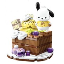 KEEPPLEY K20864 20864 SANRIO GOURMET PIE BÁNH SÔ CÔ LA PACHA DOG bộ đồ chơi xếp lắp ráp ghép mô hình