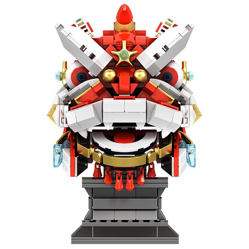 STUBBORN FAMILY WQ8011 8011 SỰ THỨC TỈNH CỦA SƯ TỬ CƠ KHÍ ĐIỆN bộ đồ chơi xếp lắp ráp ghép mô hình Arts & Crafts 560 khối