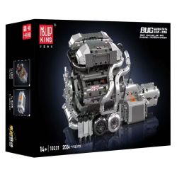 MouldKing 10201 Mould King 10201 BUG ĐỘNG CƠ VÀ HỘP SỐ SIÊU XE W16 bộ đồ chơi xếp lắp ráp ghép mô hình Technic BUG SUPERCAR W16 ENGINE + TRANSMISSION Kỹ Thuật Công Nghệ Cao Mô Hình Phương Tiện 2024 khối