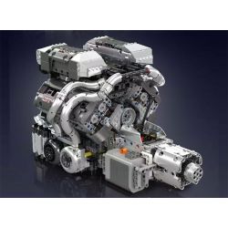 MouldKing 10201 Mould King 10201 BUG ĐỘNG CƠ VÀ HỘP SỐ SIÊU XE W16 bộ đồ chơi xếp lắp ráp ghép mô hình Technic BUG SUPERCAR W16 ENGINE + TRANSMISSION Kỹ Thuật Công Nghệ Cao Mô Hình Phương Tiện 2024 khối