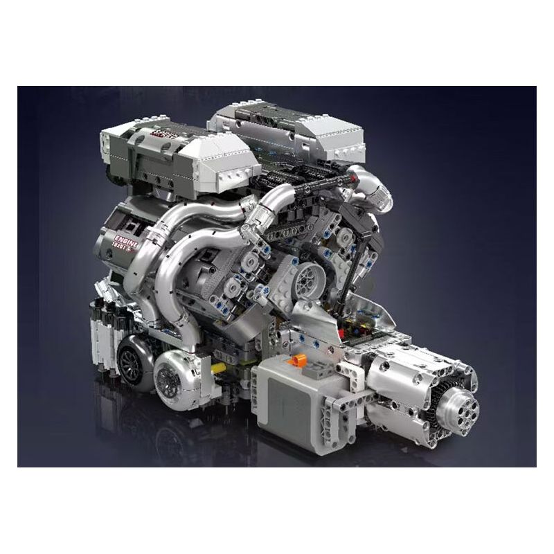 MouldKing 10201 Mould King 10201 BUG ĐỘNG CƠ VÀ HỘP SỐ SIÊU XE W16 bộ đồ chơi xếp lắp ráp ghép mô hình Technic BUG SUPERCAR W16 ENGINE + TRANSMISSION Kỹ Thuật Công Nghệ Cao Mô Hình Phương Tiện 2024 khối