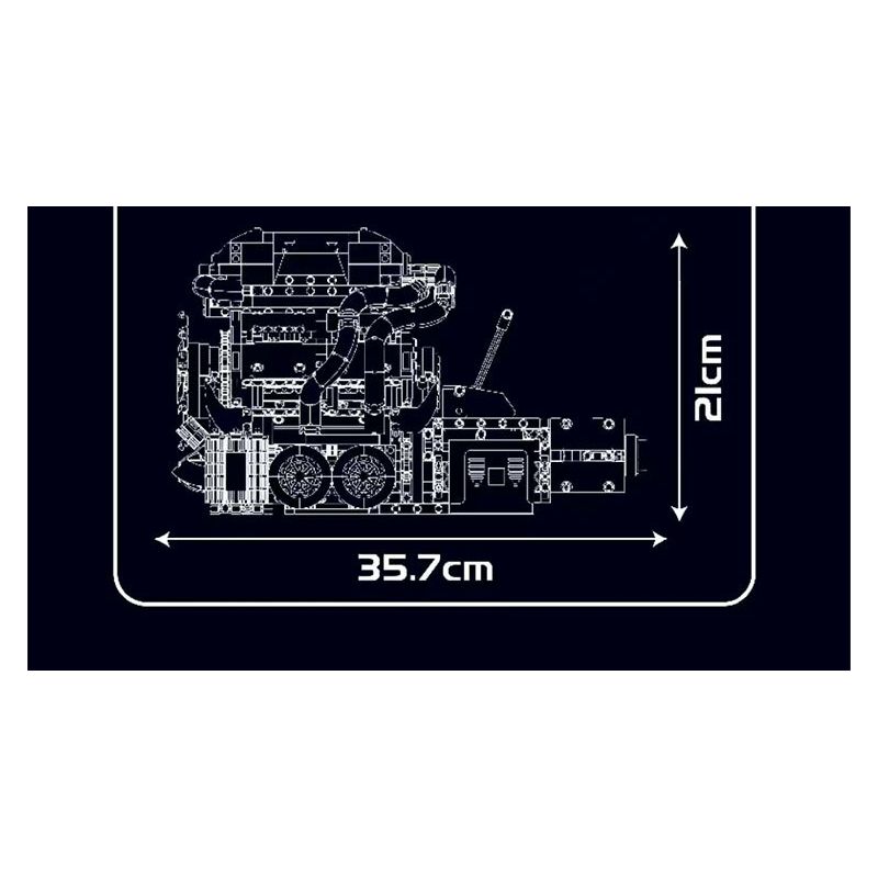 MouldKing 10201 Mould King 10201 BUG ĐỘNG CƠ VÀ HỘP SỐ SIÊU XE W16 bộ đồ chơi xếp lắp ráp ghép mô hình Technic BUG SUPERCAR W16 ENGINE + TRANSMISSION Kỹ Thuật Công Nghệ Cao Mô Hình Phương Tiện 2024 khối
