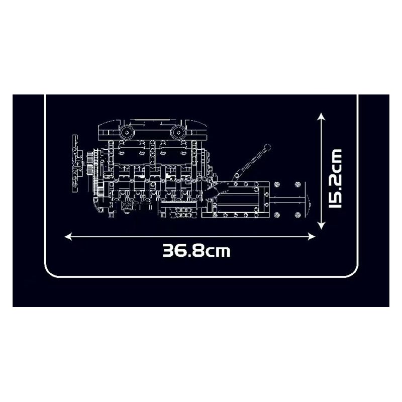 MouldKing 10202 Mould King 10202 LAMBO SUPER SPORTS CAR V12 ENGINE GEARBOX bộ đồ chơi xếp lắp ráp ghép mô hình Technic LAMBO SUPERCAR V12 ENGINE + TRANSMISSION Kỹ Thuật Công Nghệ Cao Mô Hình Phương Tiện 1260 khối