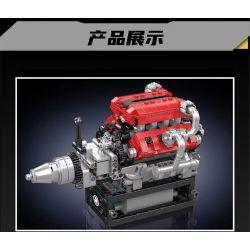 MouldKing 10204 Mould King 10204 ĐỘNG CƠ XE THỂ THAO FE bộ đồ chơi xếp lắp ráp ghép mô hình Technic FE SPORTS CAR V8 ENGINE Kỹ Thuật Công Nghệ Cao Mô Hình Phương Tiện 750 khối