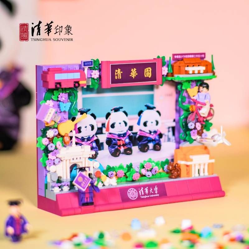 TSINGHUA IMPRESSION QHYX001 KHUNG ẢNH SÁNG TẠO VĂN HÓA TSINGHUA bộ đồ chơi xếp lắp ráp ghép mô hình Gear Đồ Lắp Ghép 602 khối