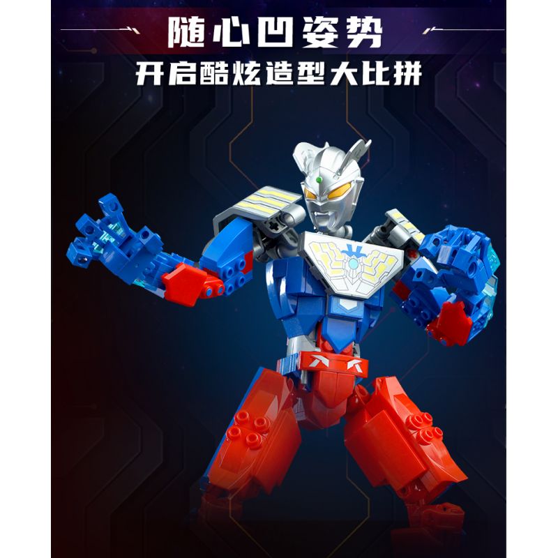 KEEPPLEY 75271 ULTRAMAN DIMENSIONAL MECHA TẬP 1 ZERO bộ đồ chơi xếp lắp ráp ghép mô hình Movie & Game Phim Và Trò Chơi 411 khối