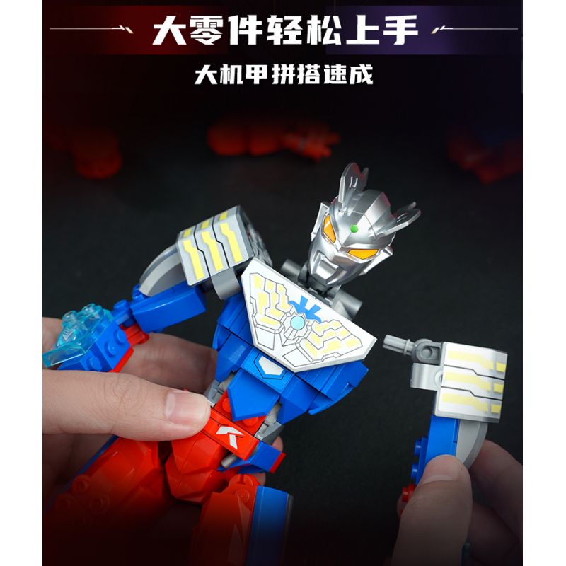 KEEPPLEY 75274 ULTRAMAN DIMENSIONAL MECHA TẬP 1 BELIAL bộ đồ chơi xếp lắp ráp ghép mô hình Movie & Game Phim Và Trò Chơi 430 khối