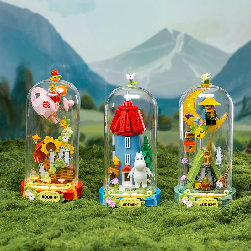 PANTASY 87202 MUMING QI REALM THUNG LŨNG MÙA XUÂN ZHIMING bộ đồ chơi xếp lắp ráp ghép mô hình MOOMIN 300 khối