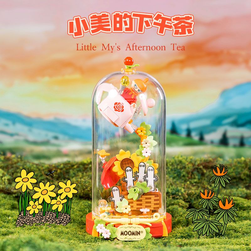 PANTASY 87204 MUMING QI REALM TRÀ CHIỀU CỦA XIAOMEI bộ đồ chơi xếp lắp ráp ghép mô hình MOOMIN 300 khối