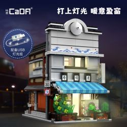 CADA DOUBLEE C66018 66018 CẢNH ĐƯỜNG PHỐ NHẬT BẢN NHÀ SUSHI bộ đồ chơi xếp lắp ráp ghép mô hình Creator Sáng Tạo 1665 khối