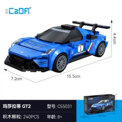 CADA DOUBLEE C55031 55031 XE THỂ THAO MASERATI GT2 1:24 tỷ lệ 1:24 bộ đồ chơi xếp lắp ráp ghép mô hình Speed Champions Racing Cars Đua Xe Công Thức 240 khối