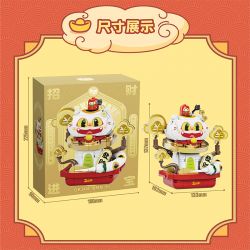 ZOIN GK304 NĂM MỚI RẮN MAY MẮN bộ đồ chơi xếp lắp ráp ghép mô hình