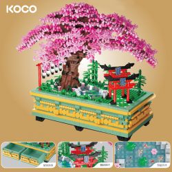 KOCO 04013 CÂY ANH ĐÀO BONSAI bộ đồ chơi xếp lắp ráp ghép mô hình Arts & Crafts 3105 khối