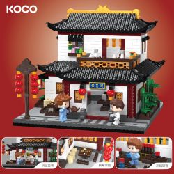 KOCO 04019 ĐƯỜNG ZHONGHUA GIAN HÀNG JUXIAN bộ đồ chơi xếp lắp ráp ghép mô hình 1782 khối