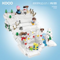 KOCO 04040 TRƯỢT TUYẾT THỂ THAO MẠO HIỂM bộ đồ chơi xếp lắp ráp ghép mô hình 1852 khối