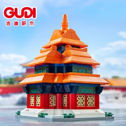 GUDI 51015 4 PHONG CÁCH KIẾN ​​TRÚC KIỂU TRUNG HOA bộ đồ chơi xếp lắp ráp ghép mô hình Architecture Công Trình Kiến Trúc 935 khối