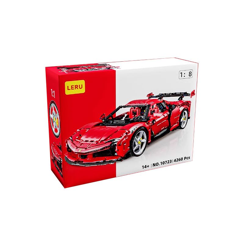 Lego LERU 10723 Xếp hình lắp ráp ghép mô hình Ferrari SF90 1:8