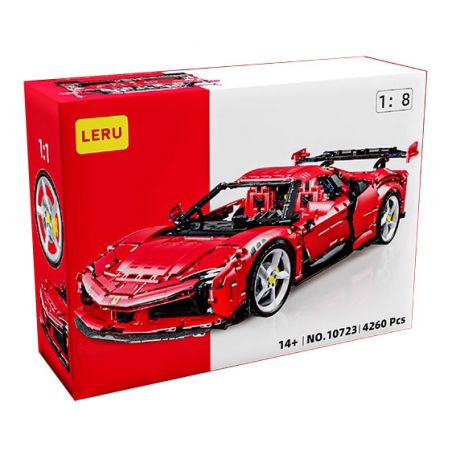 LERU 10723 FERRARI SF90 1:8 tỷ lệ 1:8 bộ đồ chơi xếp lắp ráp ghép mô hình Technic Kỹ Thuật Công Nghệ Cao Mô Hình Phương Tiện 4260 khối