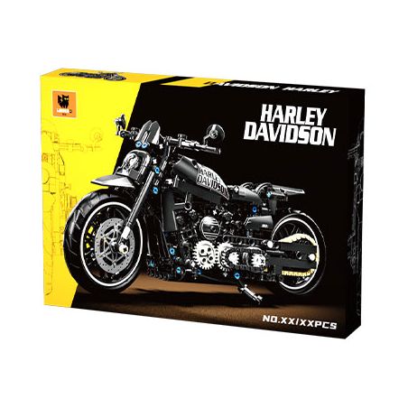 LEIMAO H1127 1127 XE MÁY HARLEY DAVIDSON DARK RIDER bộ đồ chơi xếp lắp ráp ghép mô hình Technic Kỹ Thuật Công Nghệ Cao Mô Hình Phương Tiện 680 khối