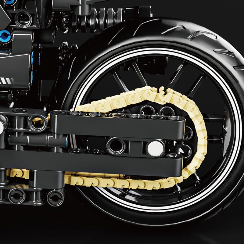 LEIMAO H1127 1127 XE MÁY HARLEY DAVIDSON DARK RIDER bộ đồ chơi xếp lắp ráp ghép mô hình Technic Kỹ Thuật Công Nghệ Cao Mô Hình Phương Tiện 680 khối