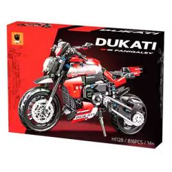 LEIMAO H1128 1128 XE MÁY DUCATI V4S bộ đồ chơi xếp lắp ráp ghép mô hình Technic Kỹ Thuật Công Nghệ Cao Mô Hình Phương Tiện 816 khối
