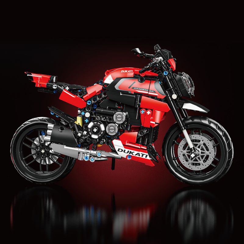 LEIMAO H1128 1128 XE MÁY DUCATI V4S bộ đồ chơi xếp lắp ráp ghép mô hình Technic Kỹ Thuật Công Nghệ Cao Mô Hình Phương Tiện 816 khối