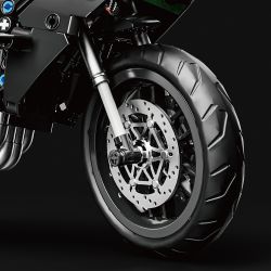 LEIMAO H1129 1129 XE MÁY KAWASAKI H2 bộ đồ chơi xếp lắp ráp ghép mô hình Technic Kỹ Thuật Công Nghệ Cao Mô Hình Phương Tiện 806 khối