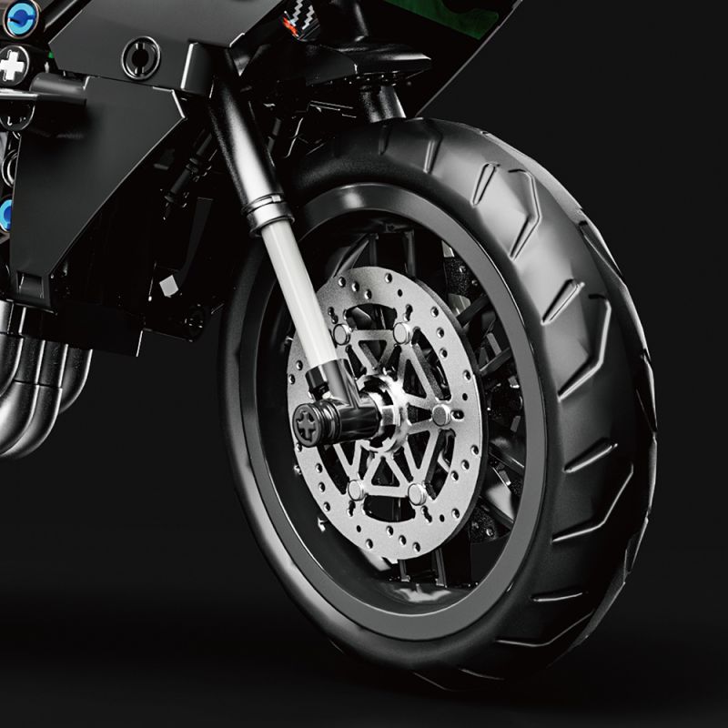 LEIMAO H1129 1129 XE MÁY KAWASAKI H2 bộ đồ chơi xếp lắp ráp ghép mô hình Technic Kỹ Thuật Công Nghệ Cao Mô Hình Phương Tiện 806 khối