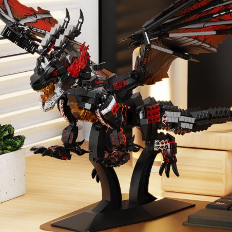 LE YI 68257 WARCRAFT NAISA FIRE DRAGON NAZARIO bộ đồ chơi xếp lắp ráp ghép mô hình Movie & Game Phim Và Trò Chơi 1438 khối
