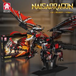 LE YI 68257 WARCRAFT NAISA FIRE DRAGON NAZARIO bộ đồ chơi xếp lắp ráp ghép mô hình Movie & Game Phim Và Trò Chơi 1438 khối