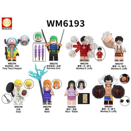 WM 2796 2797 2798 2799 2800 2801 6193 2794 2795 MỘT MẢNH RENZAI 8 MÔ HÌNH bộ đồ chơi xếp lắp ráp ghép mô hình Movie & Game ONE PIECE Phim Và Trò Chơi