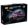 12GO 97008 97009 TIGER NẶNG tỷ lệ 1:28 bộ đồ chơi xếp lắp ráp ghép mô hình Military Army Quân Sự Bộ Đội 1668 khối