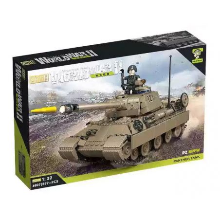 CAYI 6807 XE TĂNG DA BÁO bộ đồ chơi xếp lắp ráp ghép mô hình Military Army Quân Sự Bộ Đội 899 khối