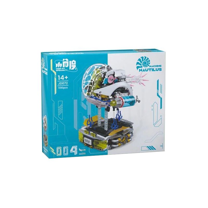 SMALL ANGLE JD072 VẺ ĐẸP bộ đồ chơi xếp lắp ráp ghép mô hình Arts & Crafts MACHINE NAUTILUS 1190 khối
