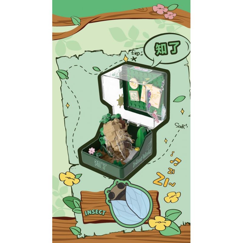 IBLOCK IB2202-2 2202-2 THẾ GIỚI CÔN TRÙNG CHÂU CHẤU bộ đồ chơi xếp lắp ráp ghép mô hình LOCUST