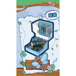 IBLOCK IB2202-3 2202-3 KẺ LANG THANG TRONG THẾ GIỚI CÔN TRÙNG BỌ RÙA BẢY SAO bộ đồ chơi xếp lắp ráp ghép mô hình LADYBUG