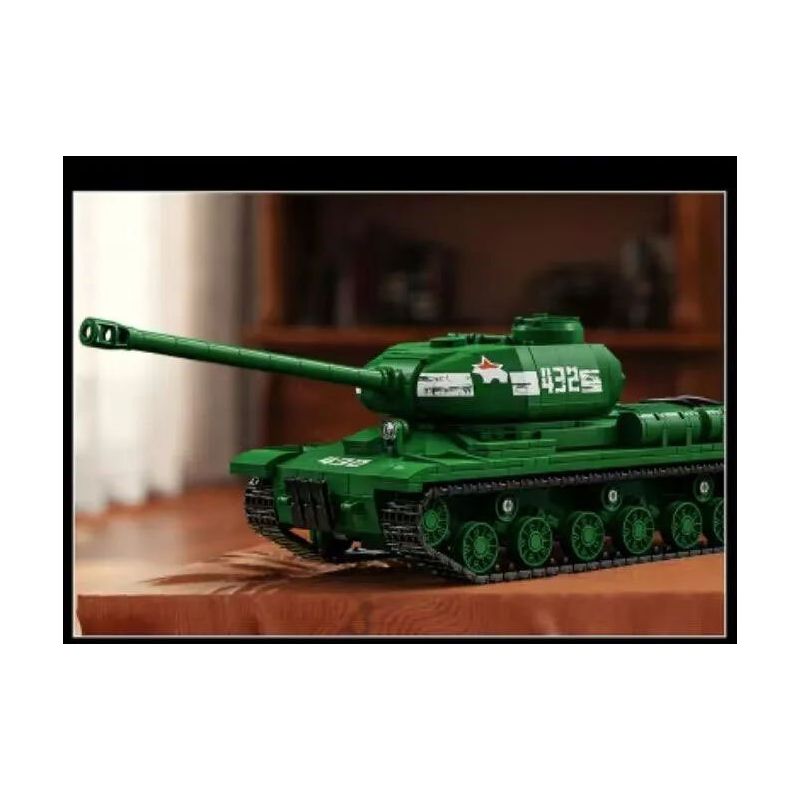 12GO 97006 XE TĂNG HẠNG NẶNG IS-2 1:28 tỷ lệ 1:28 bộ đồ chơi xếp lắp ráp ghép mô hình Military Army IS-2 HEAVY TANK Quân Sự Bộ Đội 1402 khối