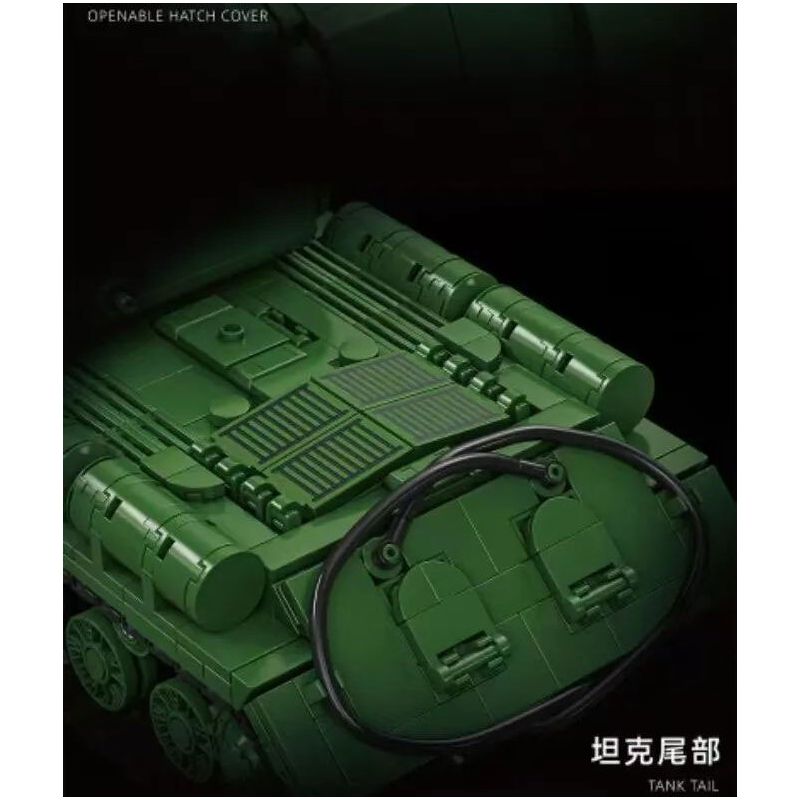 12GO 97006 XE TĂNG HẠNG NẶNG IS-2 1:28 tỷ lệ 1:28 bộ đồ chơi xếp lắp ráp ghép mô hình Military Army IS-2 HEAVY TANK Quân Sự Bộ Đội 1402 khối