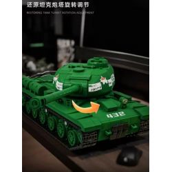 12GO 97006 XE TĂNG HẠNG NẶNG IS-2 1:28 tỷ lệ 1:28 bộ đồ chơi xếp lắp ráp ghép mô hình Military Army IS-2 HEAVY TANK Quân Sự Bộ Đội 1402 khối