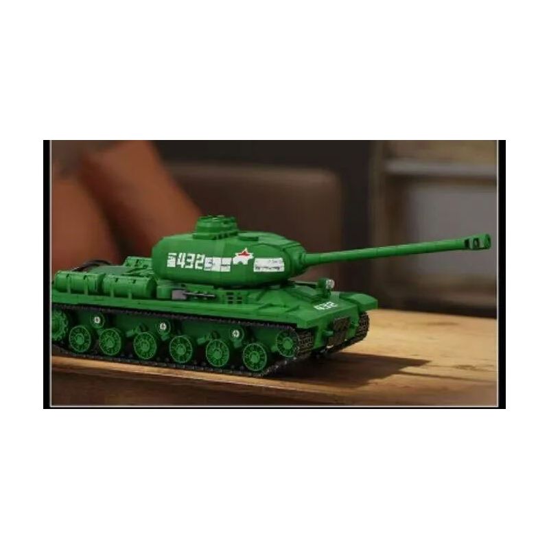 12GO 97006 XE TĂNG HẠNG NẶNG IS-2 1:28 tỷ lệ 1:28 bộ đồ chơi xếp lắp ráp ghép mô hình Military Army IS-2 HEAVY TANK Quân Sự Bộ Đội 1402 khối