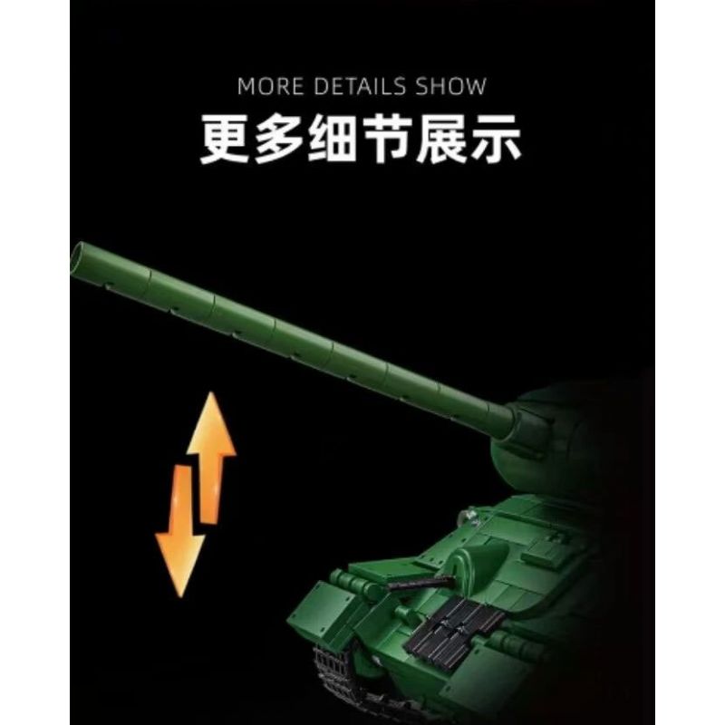 12GO 97007 T34-85 MEDIUM TANK 1:28 tỷ lệ 1:28 bộ đồ chơi xếp lắp ráp ghép mô hình Military Army Quân Sự Bộ Đội 1263 khối