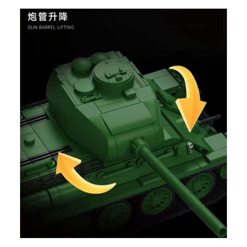 12GO 97007 T34-85 MEDIUM TANK 1:28 tỷ lệ 1:28 bộ đồ chơi xếp lắp ráp ghép mô hình Military Army Quân Sự Bộ Đội 1263 khối