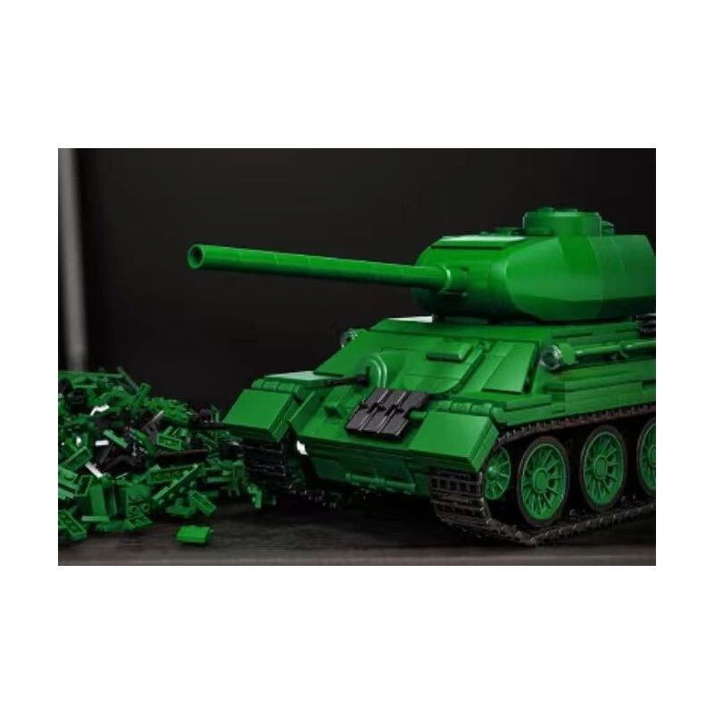 12GO 97007 T34-85 MEDIUM TANK 1:28 tỷ lệ 1:28 bộ đồ chơi xếp lắp ráp ghép mô hình Military Army Quân Sự Bộ Đội 1263 khối